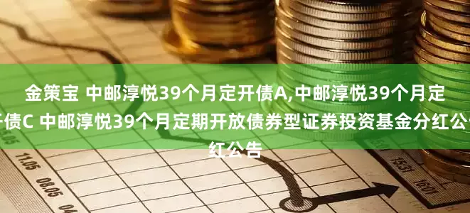 金策宝 中邮淳悦39个月定开债A,中邮淳悦39个月定开债C 中邮淳悦39个月定期开放债券型证券投资基金分红公告